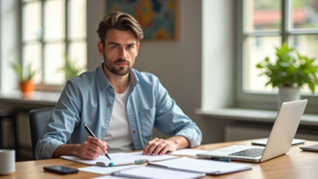 Personne travaillant sur plusieurs articles et contenus en même temps, environnement productif