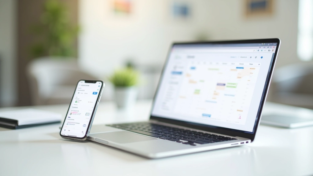 Interface de programmation de contenu avec calendrier et files d'attente